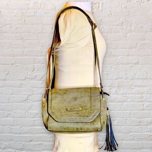 Women’s A+ Brand Olive Faux Leather Purse